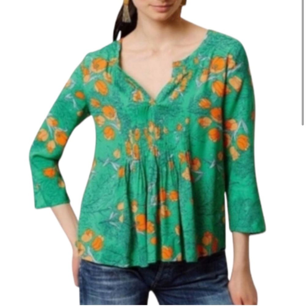 EUC Vanessa Virginia Floral Blouse